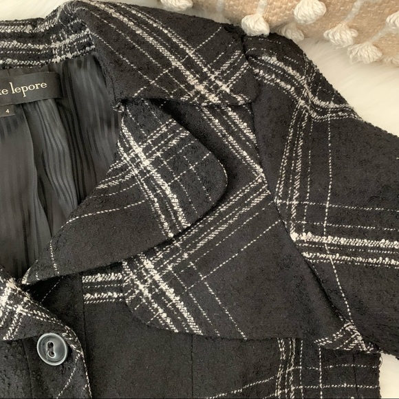 Nanette Lepore Plaid Peplum Blazer - Picture 10 of 16